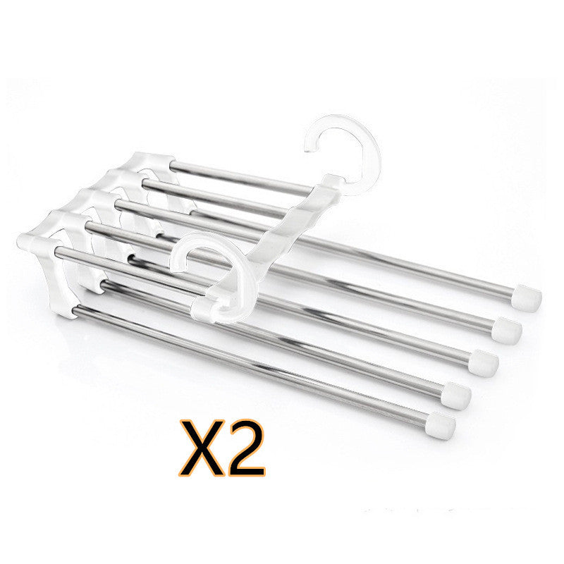 5-in-1 Multi-Functional Stainless Steel Clothes Hanger