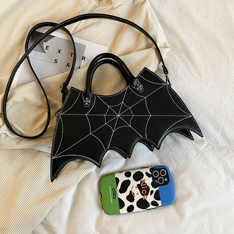 Halloween Spider Web Batgirl Crossbody Bag