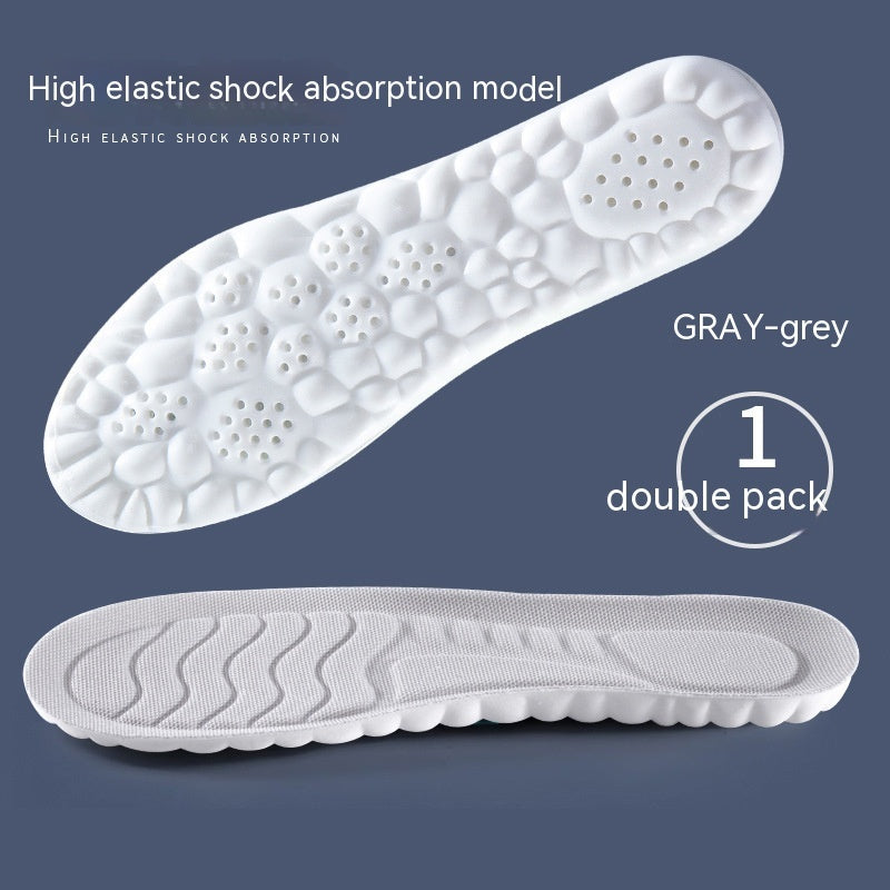 4D Cloud PU Massage Insoles – Shock-Absorbing & High Elastic
