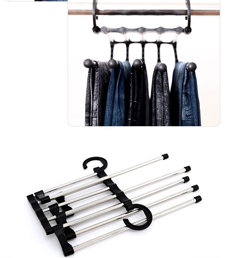 5-in-1 Multi-Functional Stainless Steel Clothes Hanger
