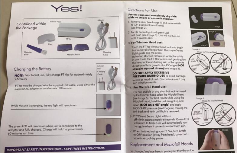 Ladies Mini Laser Hair Remover