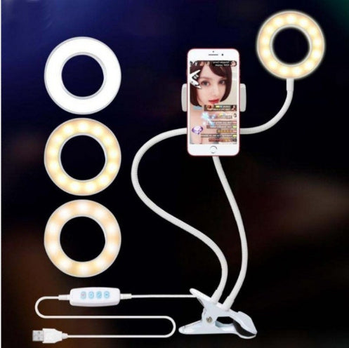 8cm LED Selfie Ring Light with Adjustable Stand