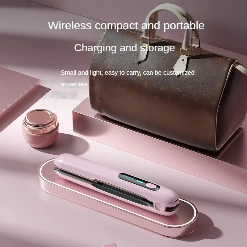 Wireless 2-in-1 Mini Hair Straightener & Curler USB