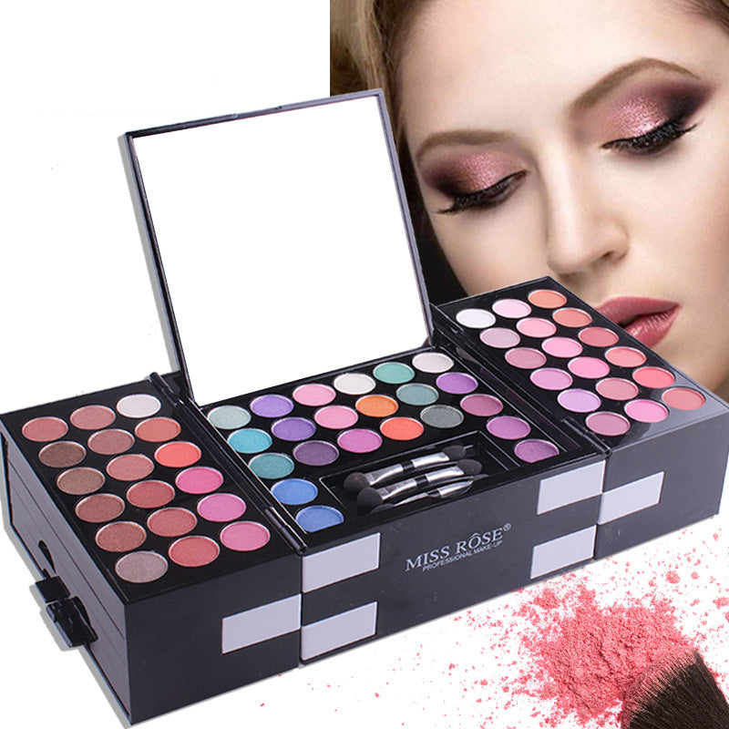 MISS ROSE 144-Color Makeup Kit – Eyeshadow, Blush & Eyebrow Palette