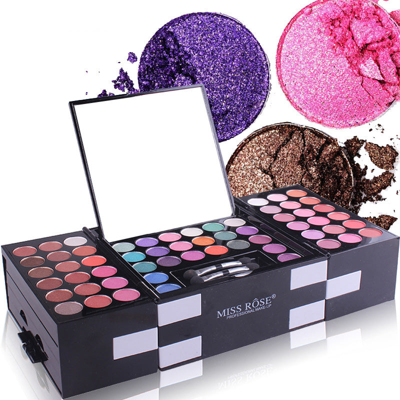 MISS ROSE 144-Color Makeup Kit – Eyeshadow, Blush & Eyebrow Palette