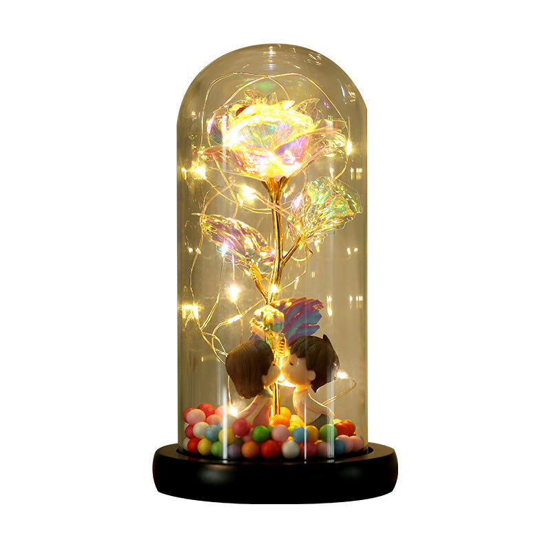 24K Gold Foil Flower LED Christmas Gift