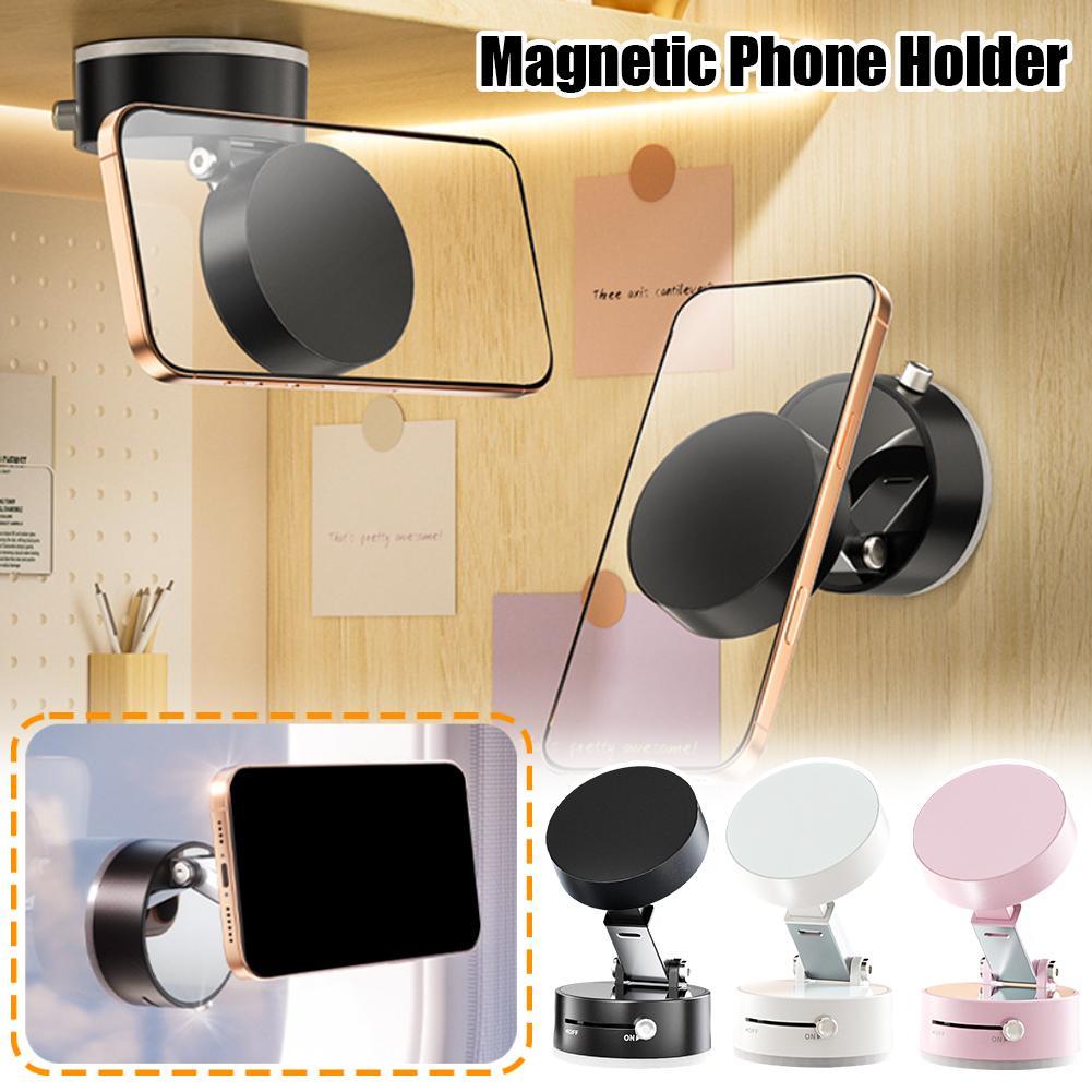 Foldable Magnetic Car Phone Holder – Suction Mount