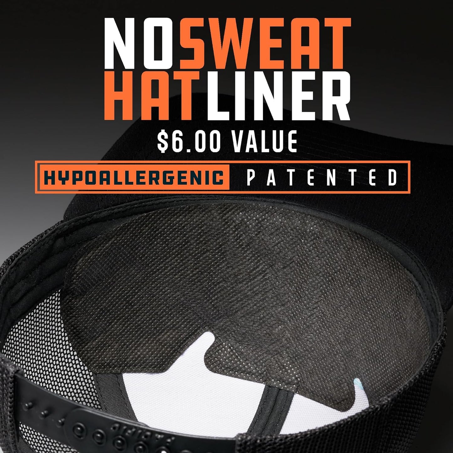 LARIX Trucker Hat, Tamarack Mountain, No Sweat Hat Liner Bundle