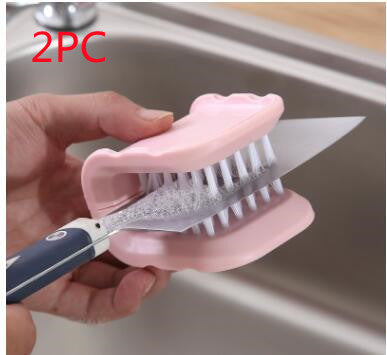 U-Shaped Knife & Cutlery Cleaning Brush