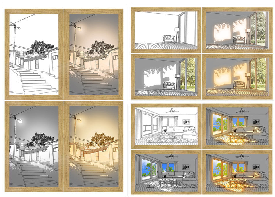 LED Illuminated Picture Night Light – Creative Bedside Decor