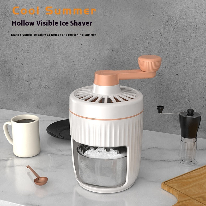 Manual Ice Shaver & Crusher – Hand-Cranked Snow Cone Machine