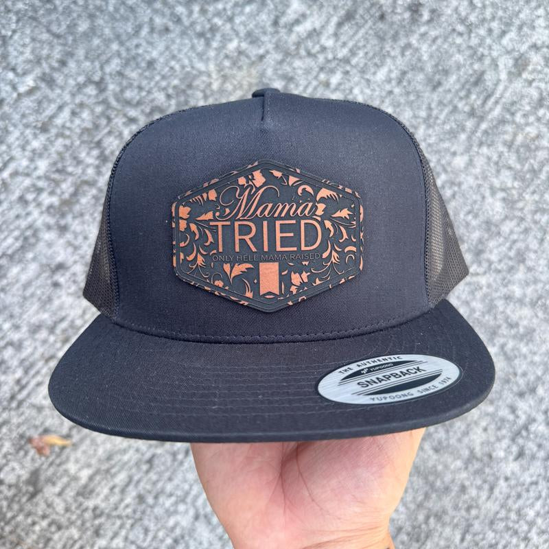 Mama Tried Snapback Trucker Hat Mesh Back - Multiple Hat Options