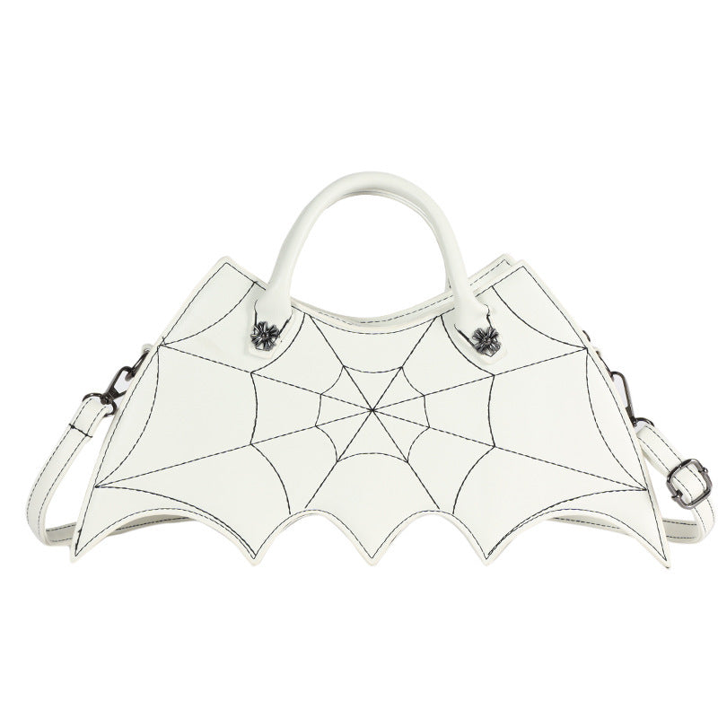 Halloween Spider Web Crossbody Bag – Batgirl PU Shoulder Handbag