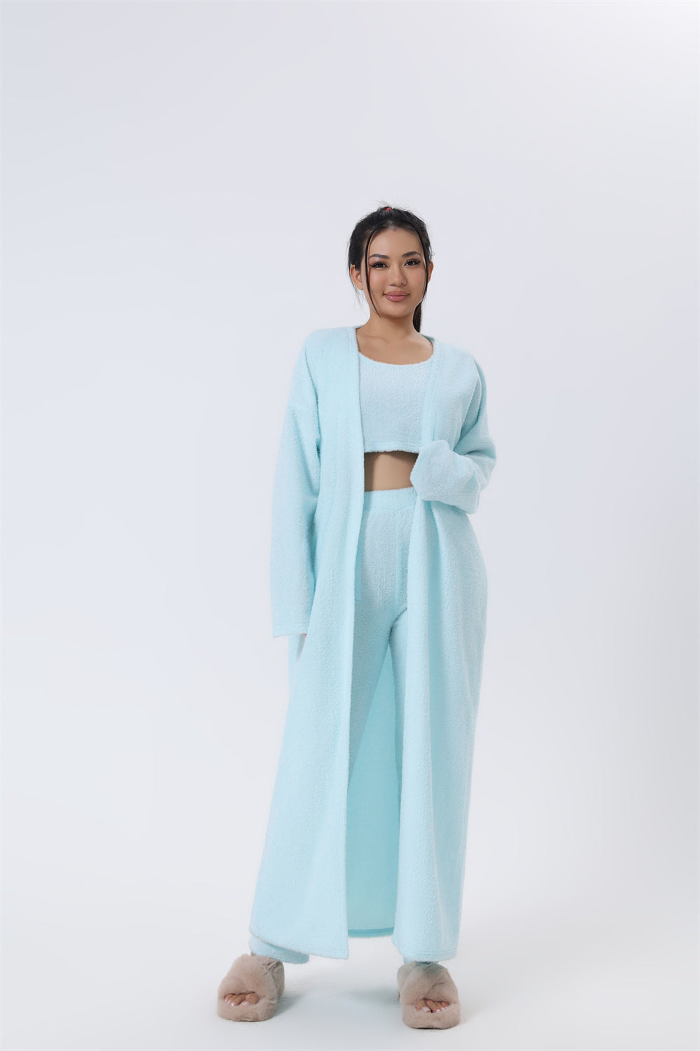Women’s 3-Piece Cozy Winter Lounge Pajama Set