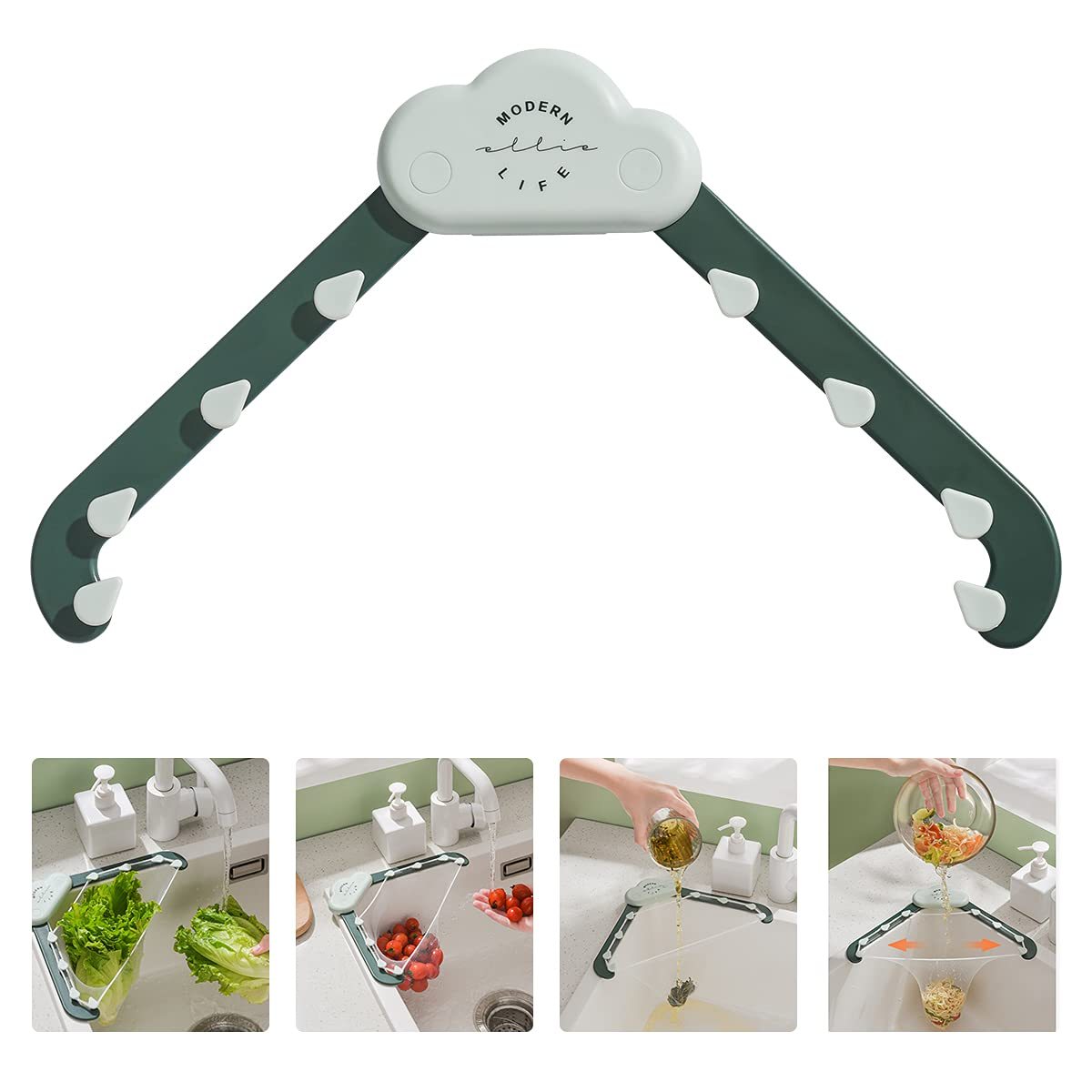 Triangular Sink Drain Rack & Filter