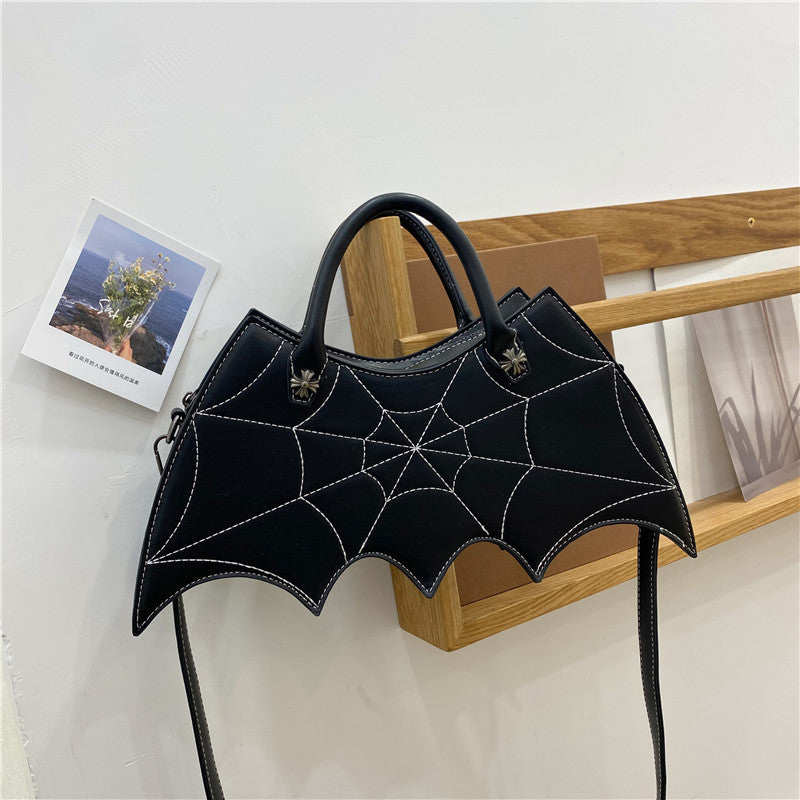 Halloween Spider Web Batgirl Crossbody Bag