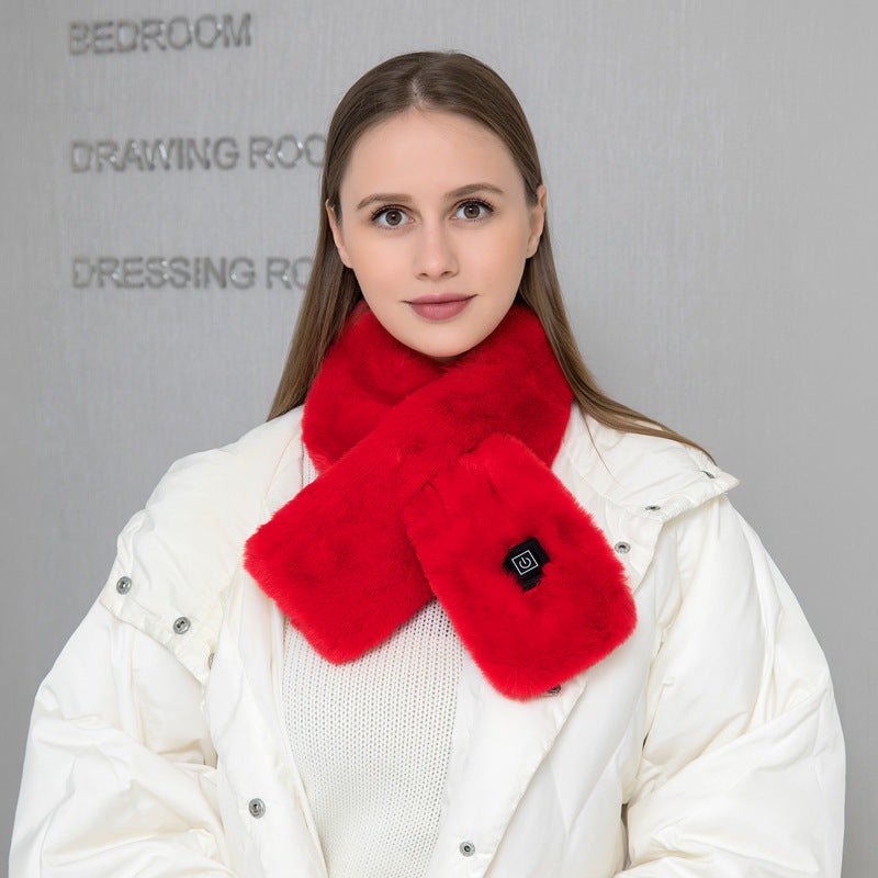 USB Electric Heated Neck Scarf – 3-Level Warmth & Pain Relief