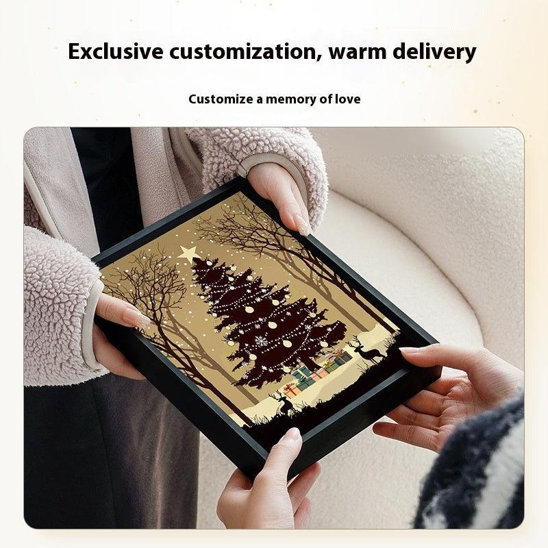 Luminous Christmas Tree Painting Bluetooth Speaker