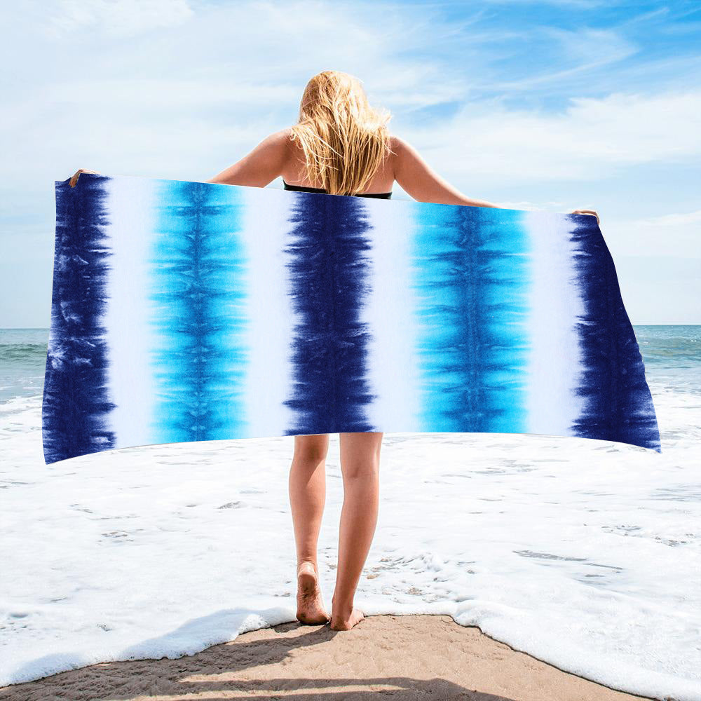 Microfiber Square Beach Towel Towel Material Square Towel Tie-Dye Series