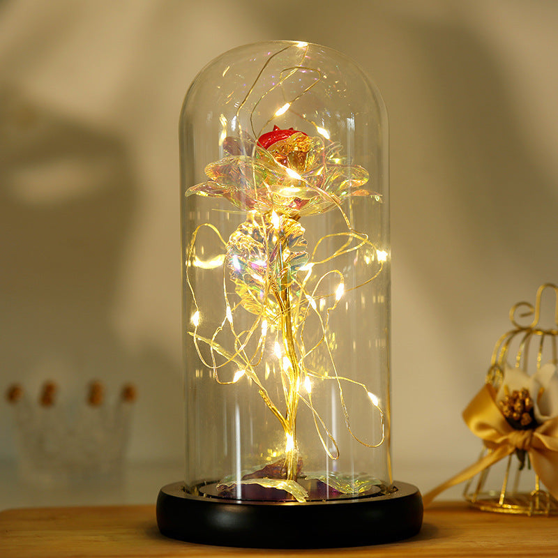 24K Gold Foil Flower LED Christmas Gift