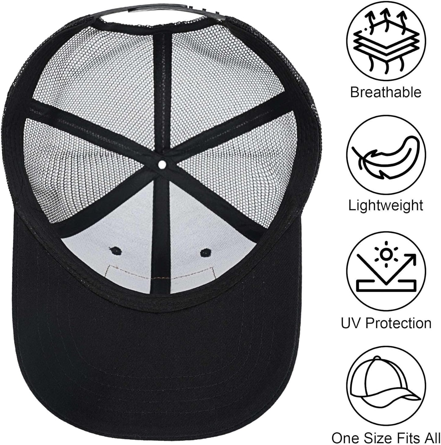 American Fish Flag Trucker Hat, Fishing Gifts for Men, Snapback Fishing Hat Perfect for Fishing and Daily Use