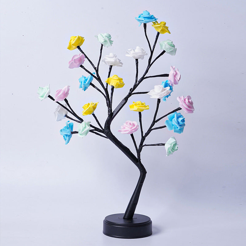 Flower Tree Rose USB Table Lamp Night Light