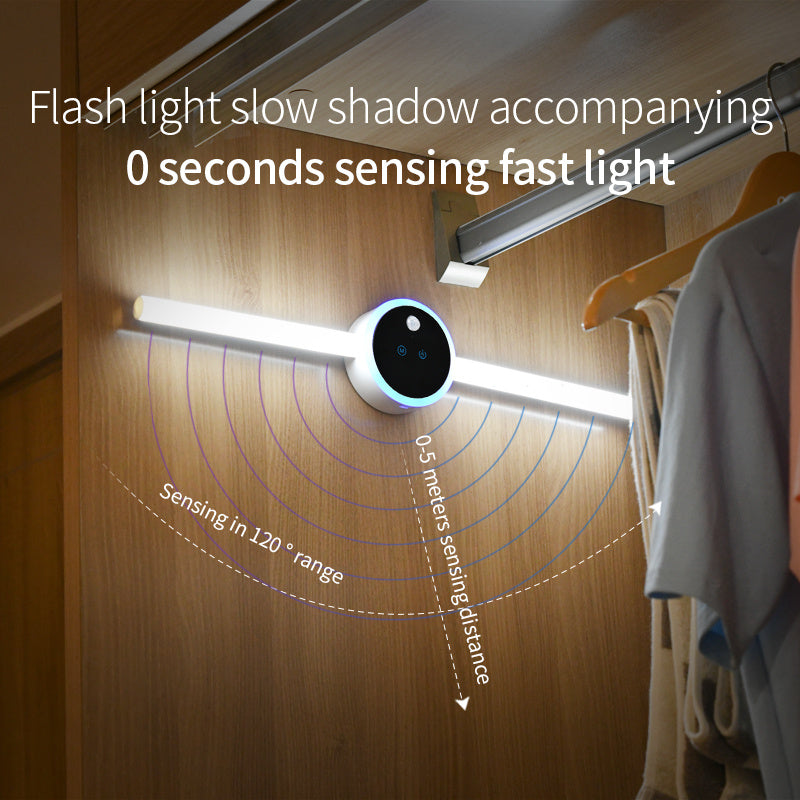 Smart LED Cabinet Light – Motion Sensor & Timer Wardrobe Light