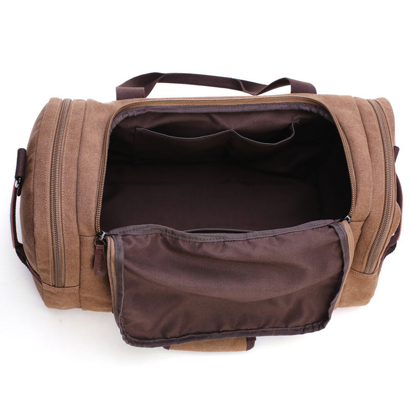 Large Canvas Travel & Student Shoulder Bag