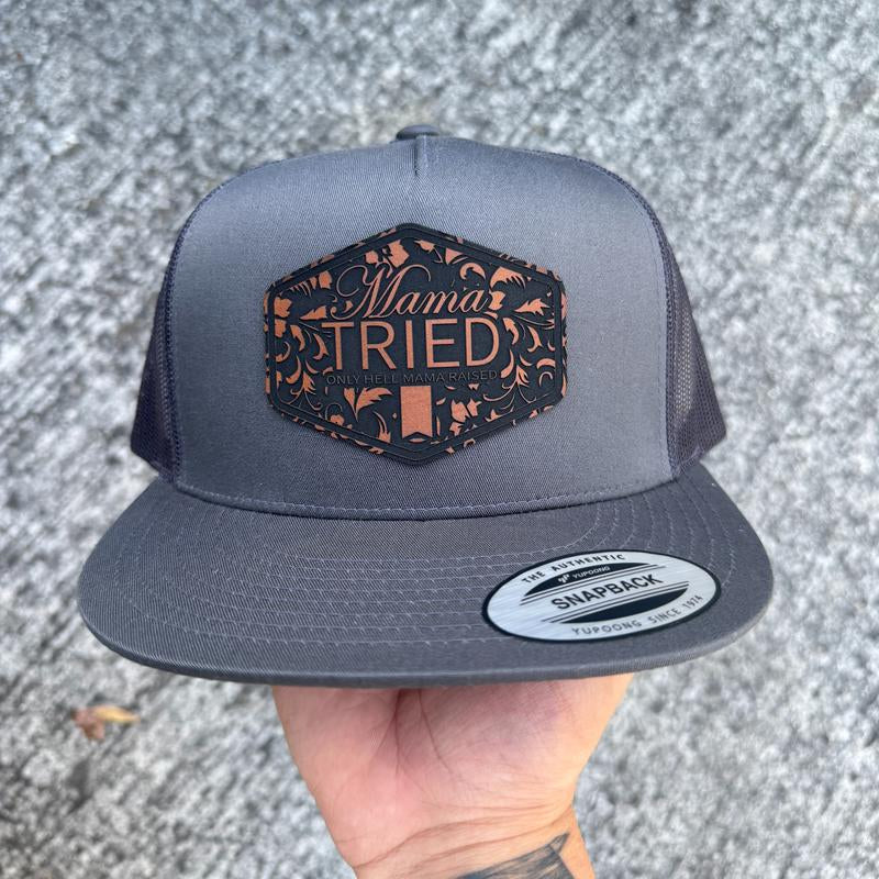 Mama Tried Snapback Trucker Hat Mesh Back - Multiple Hat Options