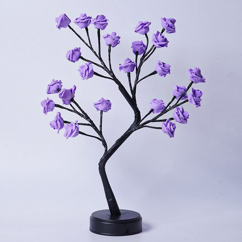 Flower Tree Rose USB Table Lamp Night Light