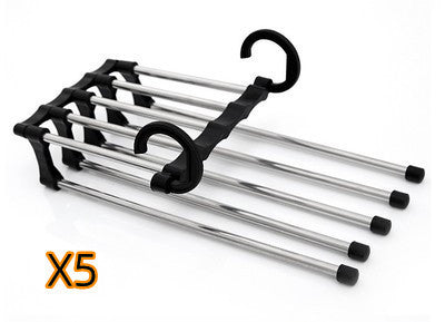 5-in-1 Multi-Functional Stainless Steel Clothes Hanger