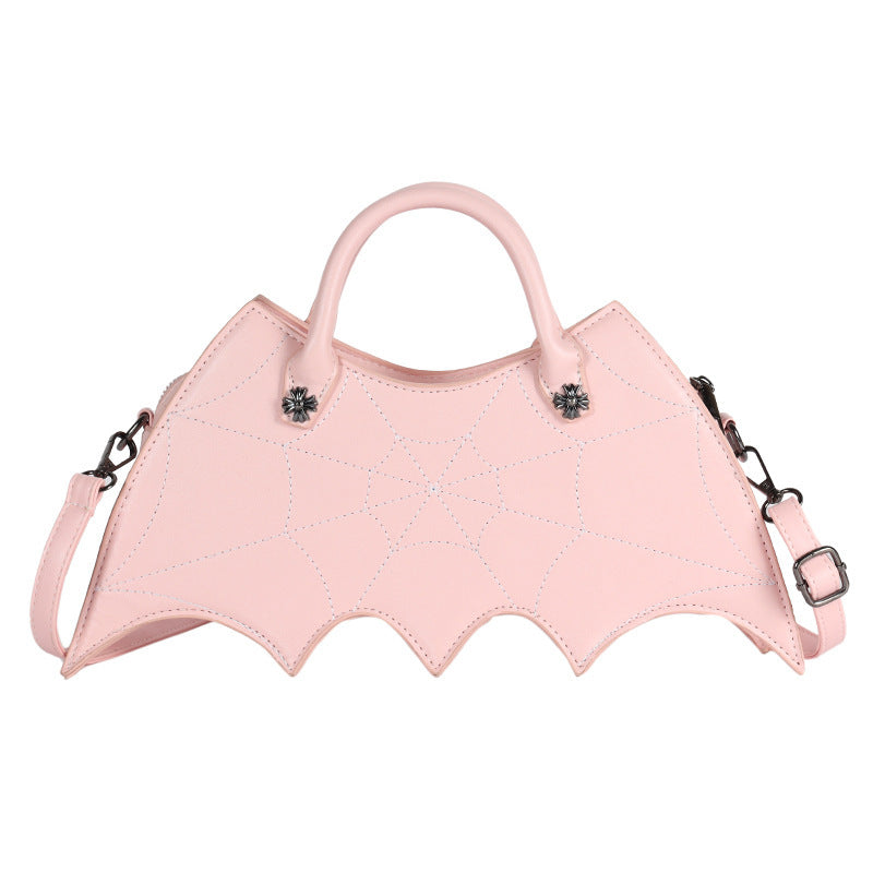 Halloween Spider Web Crossbody Bag – Batgirl PU Shoulder Handbag
