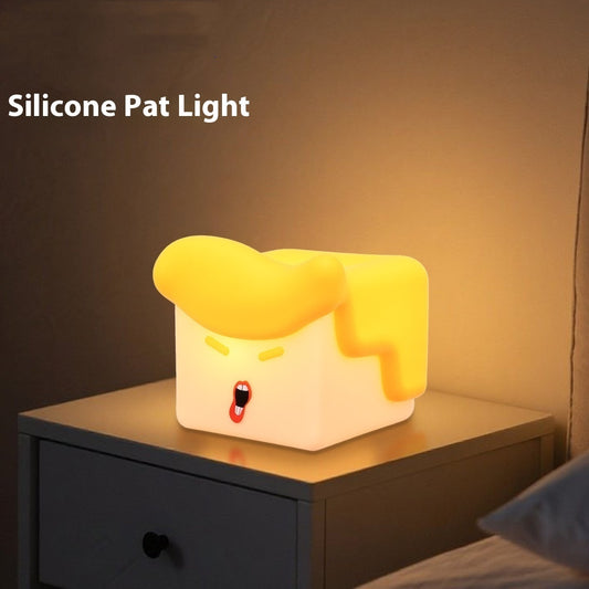 Creative Small Night USB Charging Silicone Pat Lamp