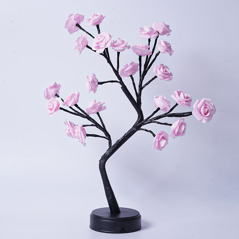 Flower Tree Rose USB Table Lamp Night Light