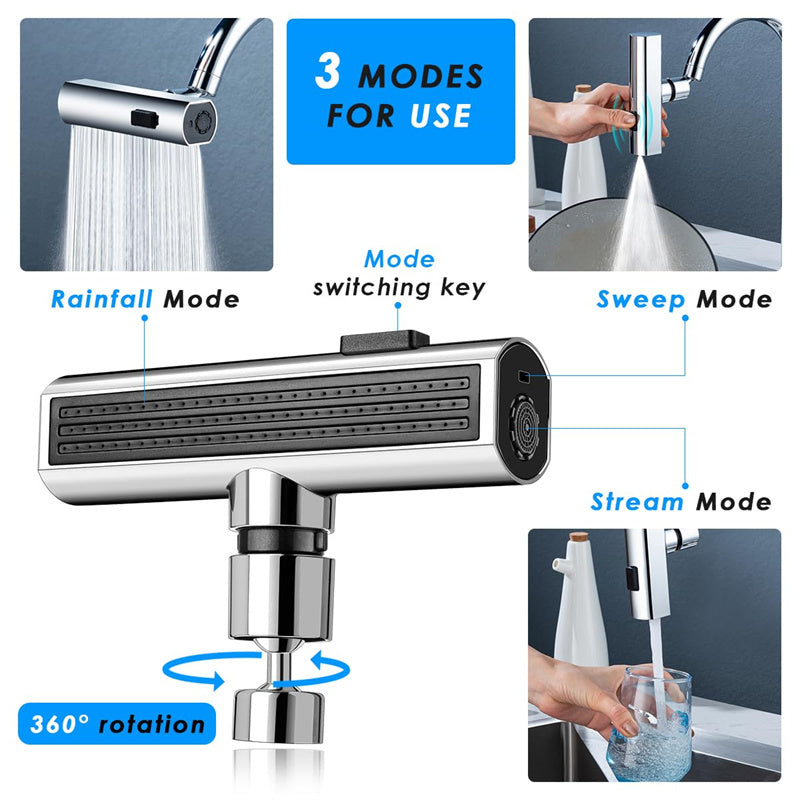 Multifunction Kitchen Faucet Rotating Water Nozzle