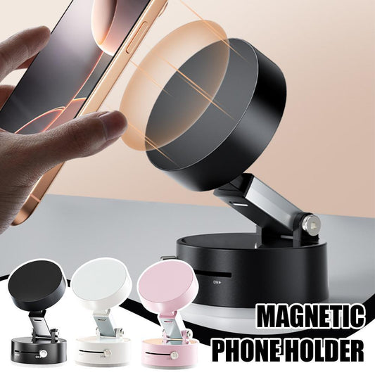 Foldable Magnetic Car Phone Holder – Suction Mount