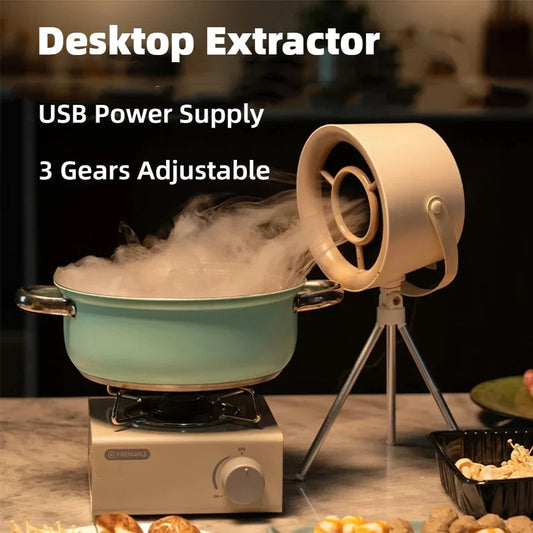 2024 Mini USB Desktop Kitchen Hood Fan