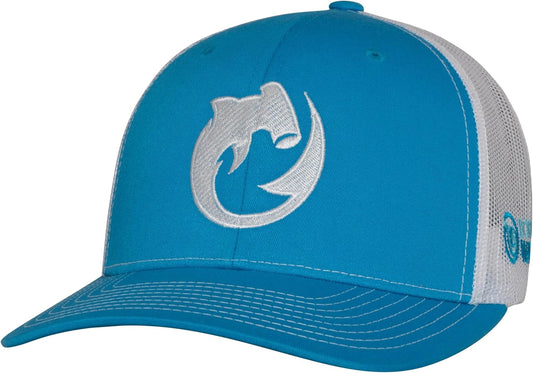 Shark Scuba Diving Trucker Hat: Mens Adjustable Snapback for Fishing, Spearfishing