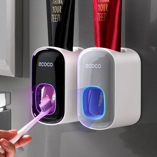 Wall-Mount Automatic Toothpaste Dispenser Set