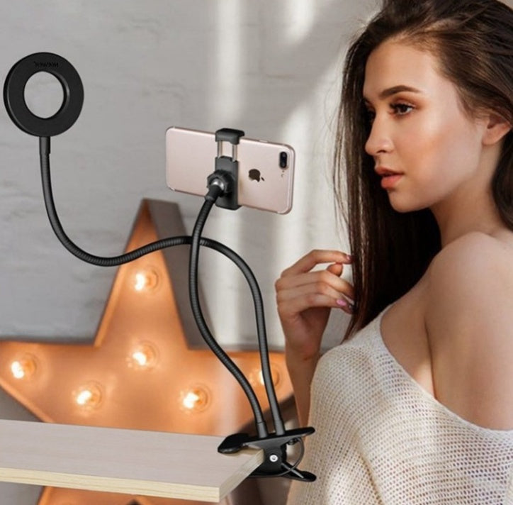 8cm LED Selfie Ring Light with Adjustable Stand