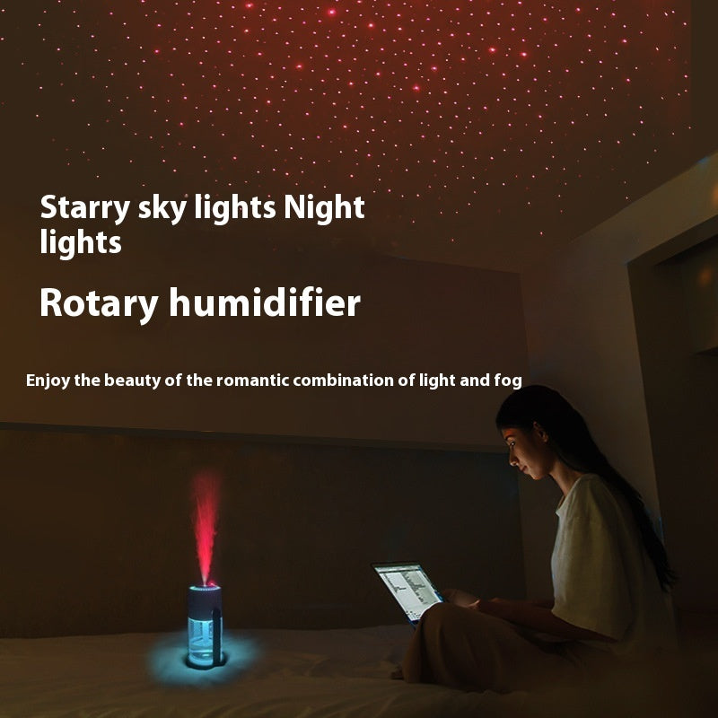 Starry Sky Projection USB Humidifier – Portable Ambient Air Mist