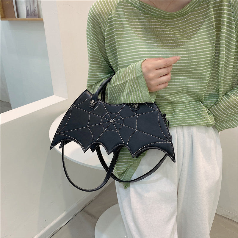 Halloween Spider Web Batgirl Crossbody Bag