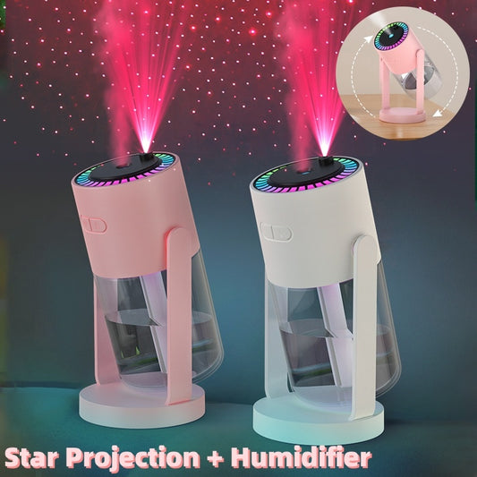 Starry Sky Projection USB Humidifier – Portable Ambient Air Mist