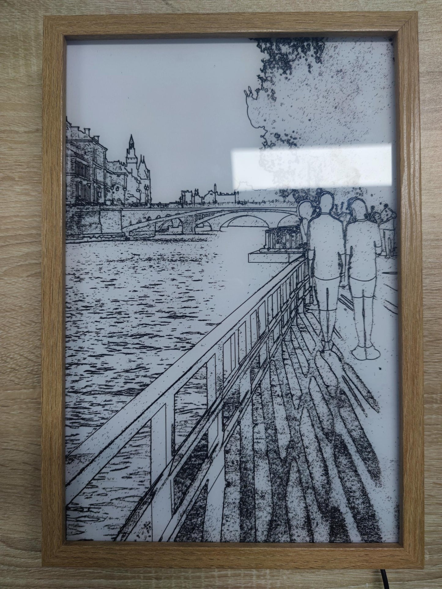 LED Illuminated Picture Night Light – Creative Bedside Decor