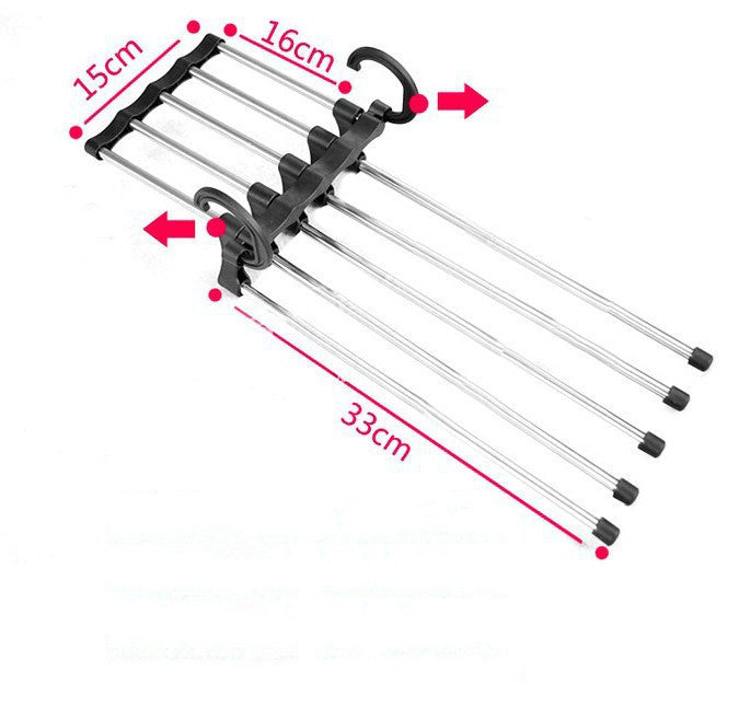 5-in-1 Multi-Functional Stainless Steel Clothes Hanger