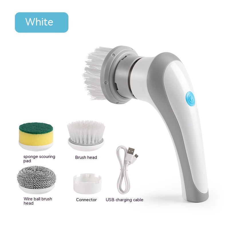 4-in-1 Electric Spin Scrubber – Handheld Cordless Cleaning Brush