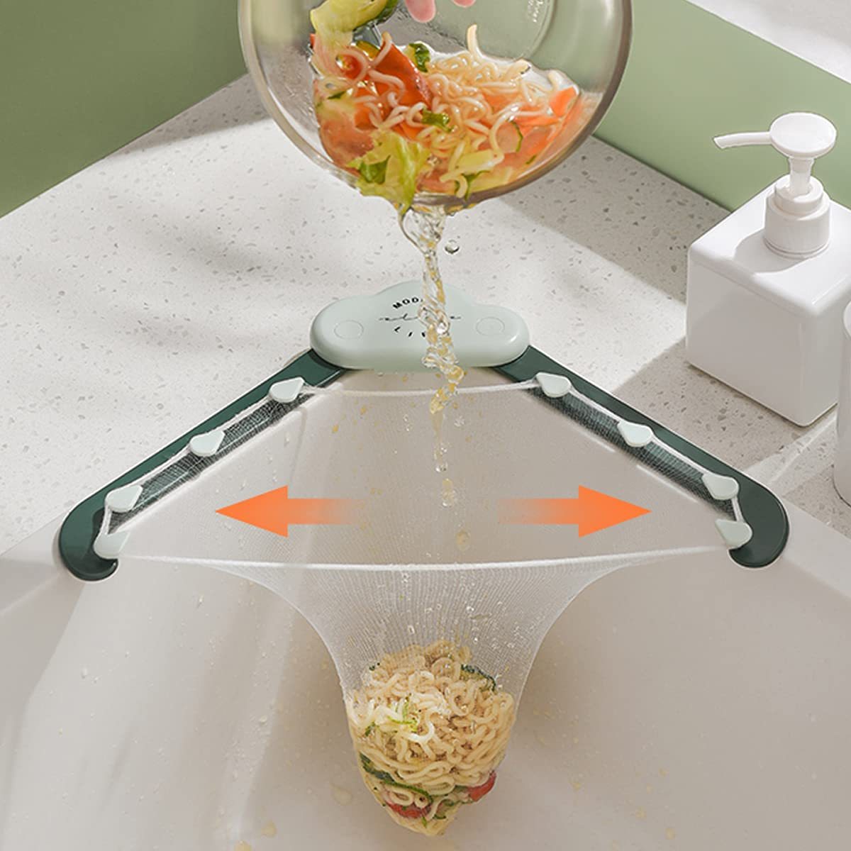 Triangular Sink Drain Rack & Filter