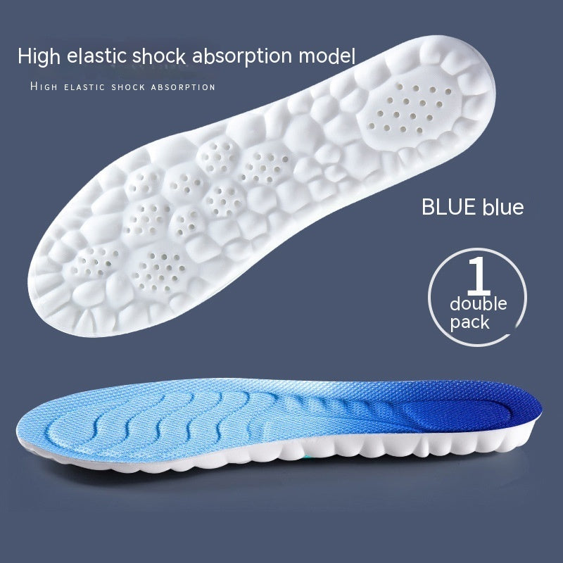 4D Cloud PU Massage Insoles – Shock-Absorbing & High Elastic
