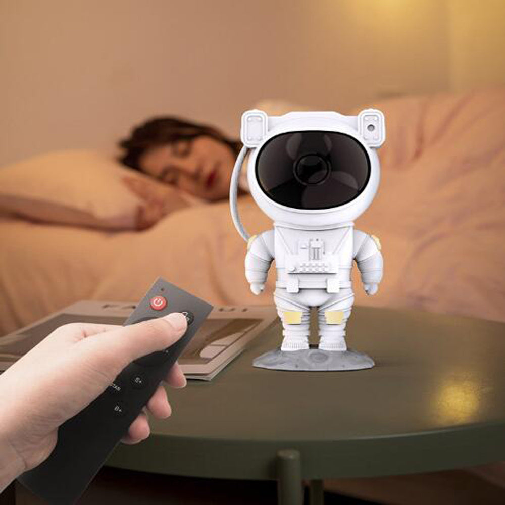 Astronaut Galaxy Star Projector Nightlight – USB Table Lamp