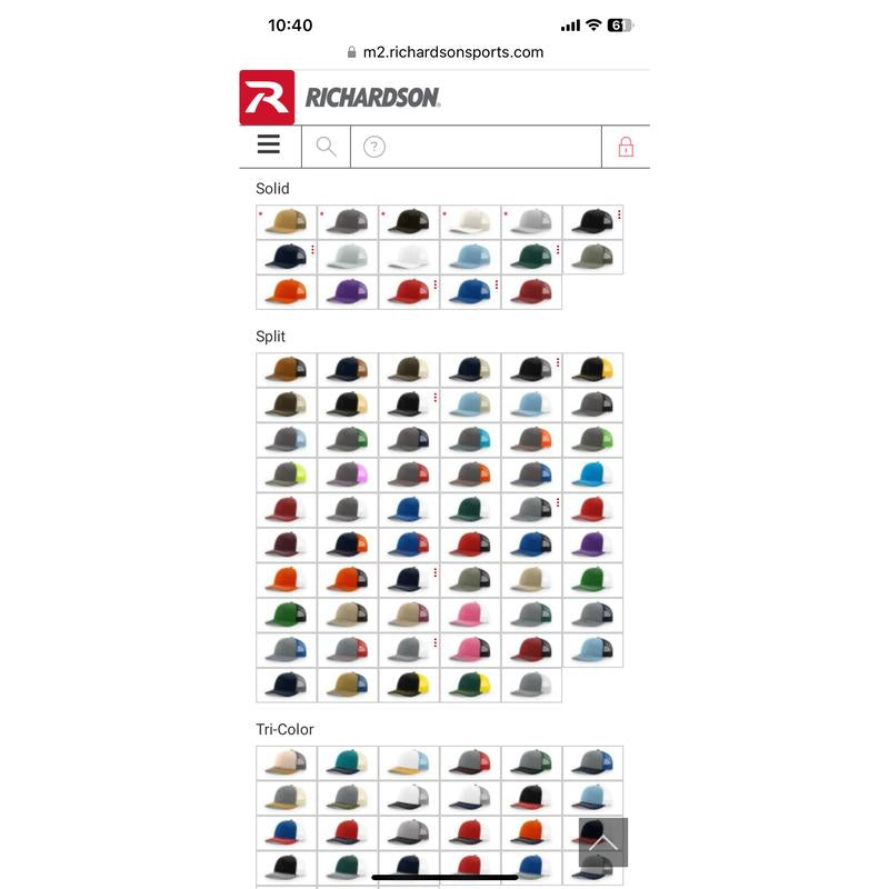 Richardson Trucker Hat - Classic Design with round Brim and Comfortable Fit for Outdoor Activities